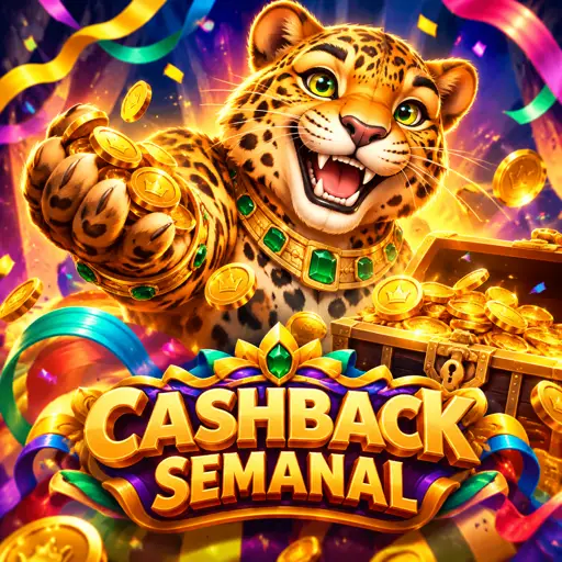 Cartão da promoção de cashback semanal de até 15% no cassino da V55.com
